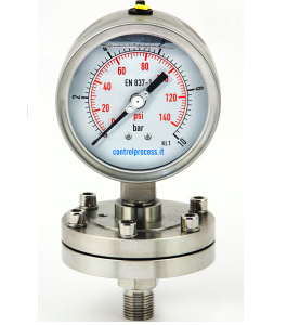 Series MTIRSM membrane pressure gauge