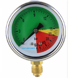 Series MIXRG Isometric pressure gauge