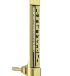 Series TV-P Glass thermometer Angle 90°