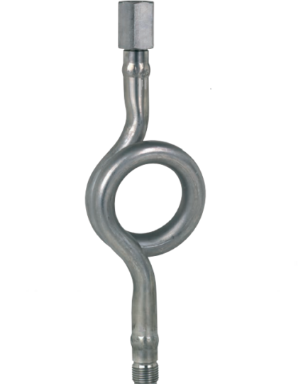 Syphon for pressure measuring instruments